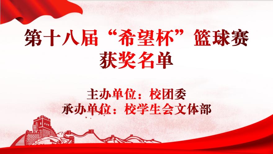 青春“篮”不住，热血不止步 —best365官方网站登录入口第十八届“希望杯”篮球赛闭幕
